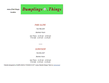 Tablet Screenshot of dumplingsandthings.com
